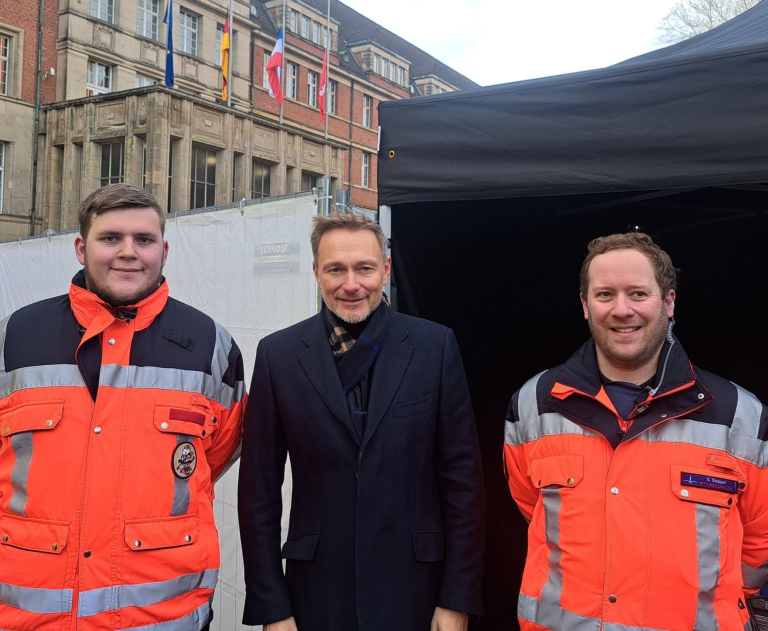 Erfolgreiche landesweite Tour-Absicherung für Bundesminister Christian Lindner – in bewährter und enger Abstimmung mit den Personenschützern des LKA.
